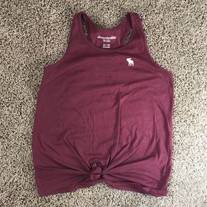 Burgundy Muscle Tee